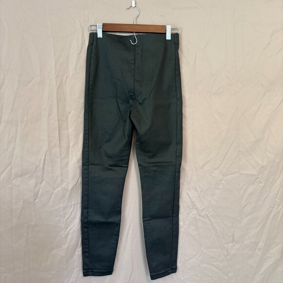 Liver Pool Jeans Company Cavern Dark Grey Stretchy Career Skinny Pants Women's 4 - Picture 5 of 6